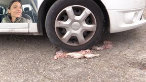 Car Crush Extreme 2: Cruel Girl TIRE CRUSHES Chicken - 1080 HD