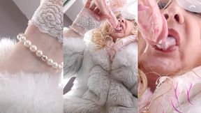 Transbride Cumcovered in Bridalchamber