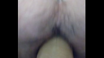 Big dildo in my ass close up