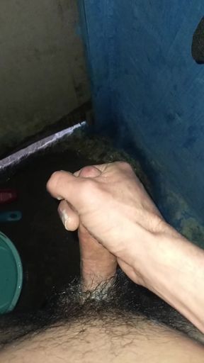 Masturbation and Ejaculation in a Very Hot Public Bath