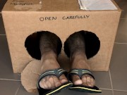 Surprise Delivery Series - Worn out Flip flops - Thongs - Big Male Feet to Worship - 🩴 Manlyfoot