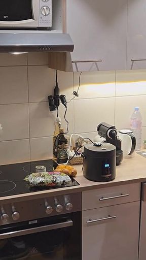 Straight Curious Guy Steven First Time Getting Fucked Bareback After Mutual Blowjob in the Kitchen
