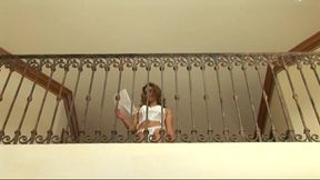 Lustful girls share a big cock screaming for pleasure