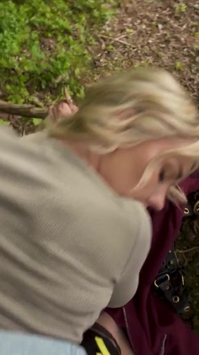 Powerful moment from &quot;Hot BLONDE from Finland Takes the Big D - Public Agent&quot;