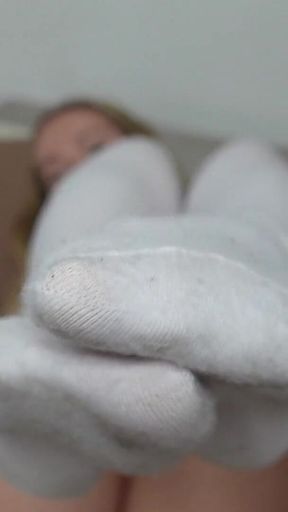 Sweaty Step Sis Footjob