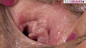 Hot girl fucks her glory holes with two dildos to a squirt