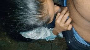 Night Blowjob in Deep Forest Where No One Comes