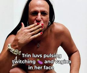 Trinity cum slut loves women and men