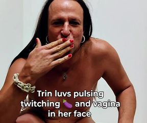 Trinity cum slut loves women and men