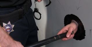 A policeman and a pervert are fucking in the toilets