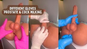 Different Gloves Prostate & Cock Milking Practice Feat Aria Nicole 4K - Nitrile Gloves, Latex Gloves, Medical Fetish, Med Exam, Nurse Play, Prostate Massaging, XS Gloves, Handjob, Anal Masturbation, Cock Milking, Medfet