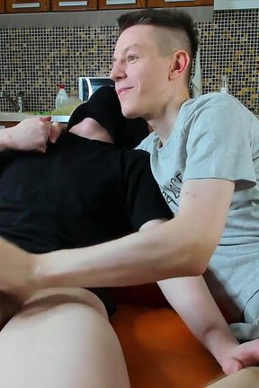 I Like to Jerk My Buddy's Dick When He Is Visiting Me!