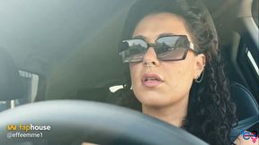 Italian Girl Ass Fucked and Slapped and Spat in the Trunk of the Car!