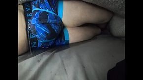 Twink Pisses Underwear CUMS and Pisses again in bed HANDSFREE