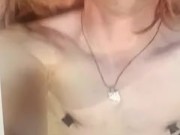 Sissy Alicia fingers herself