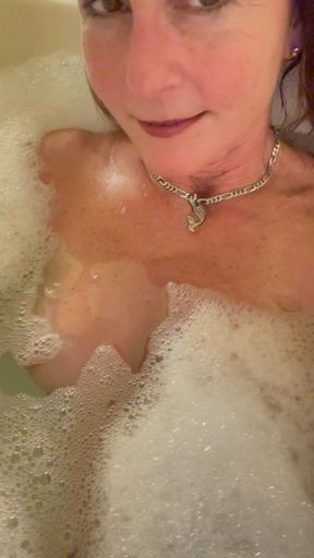 Carissa in the bubble bath with you POV