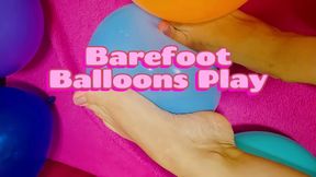 Barefoot balloons play