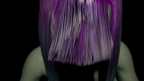 pov robot girl strip tease