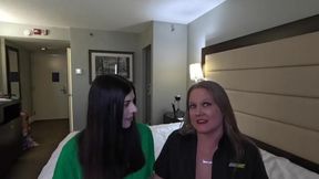 Before They Were Porn Stars: Married Sluts Anna Cummings and Victoria Peaks Casting Couch Audition