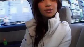 Hot milf Aimi in a car sex scene fucks and gets vibrator in