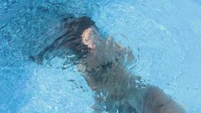 Poolside Restraint Tease: Bound Water Play!
