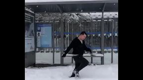 Mi ojete en la nieve