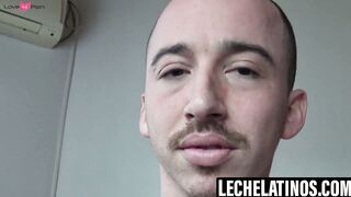 LecheLatinos.com - Stroking Manu's body and big cock for cash