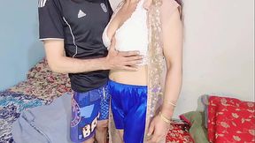 The superb Big ass of indian Bhabhi fucked in doggy style anal sex in Clear Hindi Audio