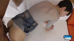 nasty 19yo geizer in anal breeding! she tastes his warm cum!