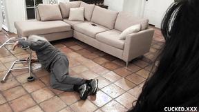 ”Tattooed babe Lily Lane gets her trimmed twat hammered”