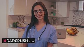 Try Not To Cum, Stepdaddy - Busty Brunette Stepdaughter Scarlett Alexis Rides Stepdads Hard Cock - Step Fantasy Pov Old And Young Hardcore