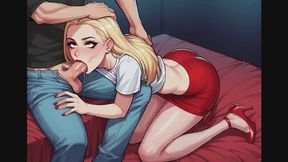 Eye Crossing Fantasies #1B: Eye Crossing Ahegao Blowjob Fantasy Roleplay (Animated)