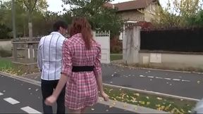 Hot red head loves taking it up the ass