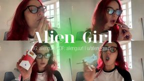 Smoking Against the Sunlight | Alien Girl