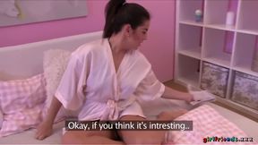 Girlfriends XXX - Czech Blonde Michelle Seduces Nikky &amp; Films Every Sizzling Moment of This Euro Lesbian Sex Scene