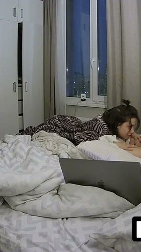 LUUV. Kareflor caught her boyfriend masturbating   Clip 1