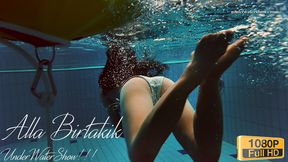 Juicy ass brunette babe Alla Birtakik swimming