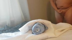 Hot Guy's Orgasmic Release in a Towel