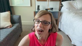 POV Braces Cock Worship Facial