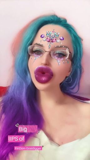 Big lips are perfect for woman