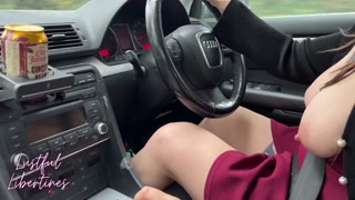 Best friends MILF Mom fucked me right there in her car