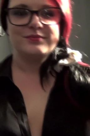 Dutch office slut takes on employees blowbang