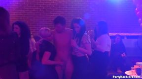 Party in the night club often turns into an orgy for everyone who is horny