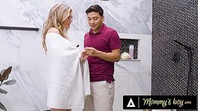 Overconfident Milf Cory Chase Gets Comforted By Stepson After Failing To Fix