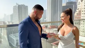Cheating wife with big tits gets a BBC and her hubby is begging to watch