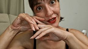 Natural Long Nails and Elegant Hands