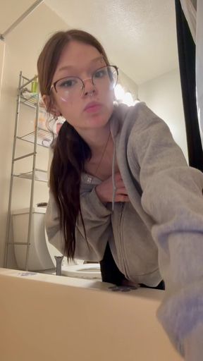 Natural waterfall gets a surprise creampie