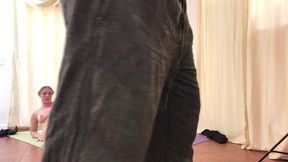 dirty personal trainer puts dick in while blonde works out - erin electra