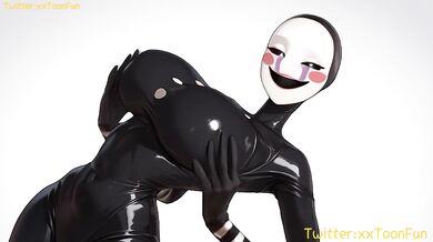 FNAF hentai Adult animation - Puppet Blow Job Hand Job Tits Job Hentai animation by xxtoonfun