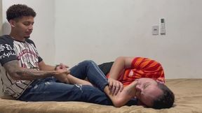 GABE AMAZING FOOT GAG BEATIFUL FOOT